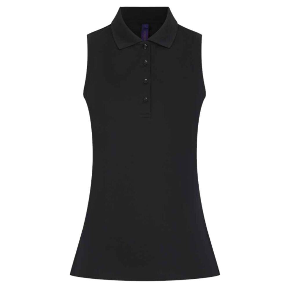 Henbury Ladies Sleeveless Coolplus® Polo Shirt Thumbnail