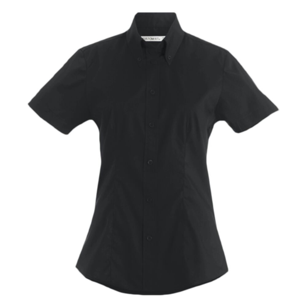 Kustom Kit Ladies Premium Short Sleeve Tailored Oxford Shirt Thumbnail