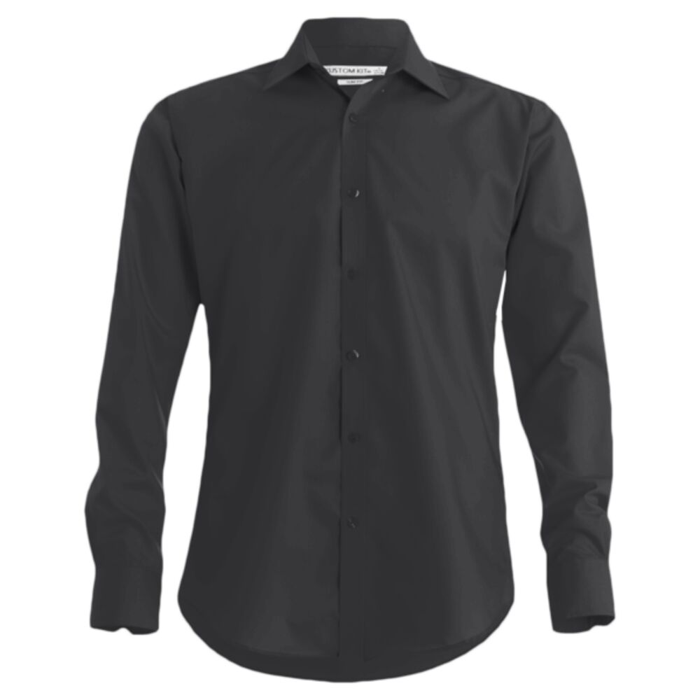 Kustom Kit Long Sleeve Slim Fit Business Shirt Thumbnail