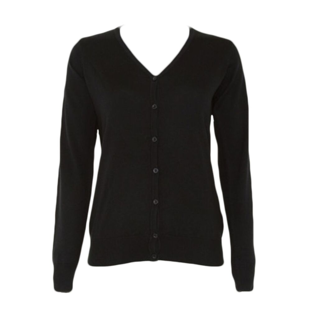 Kustom Kit Ladies Arundel Cotton Acrylic V Neck Cardigan Thumbnail
