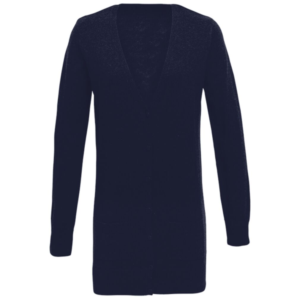 Premier Ladies Longline V Neck Cardigan Thumbnail
