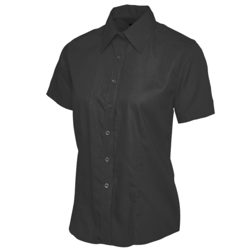 Ladies Poplin Half Sleeve Shirt Thumbnail