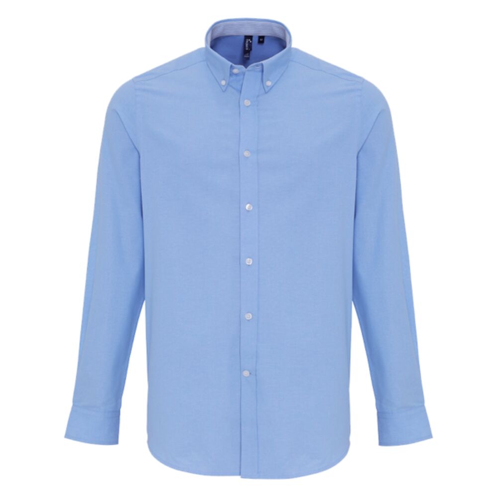 Premier Long Sleeve Striped Oxford Shirt Thumbnail