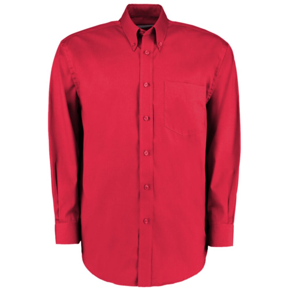 Kustom Kit Premium Long Sleeve Classic Fit Oxford Shirt Thumbnail