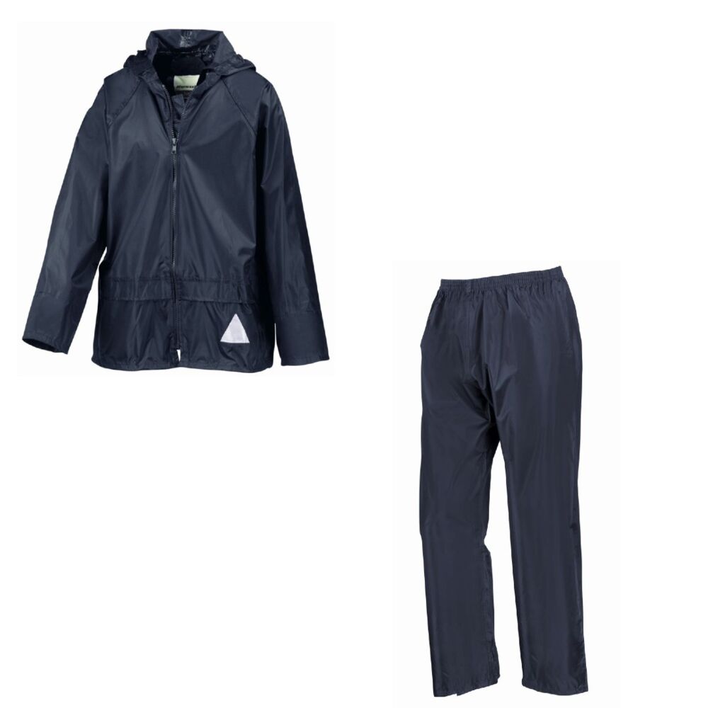 Result Kids Waterproof Jacket/Trouser Suit in Carry Bag Thumbnail